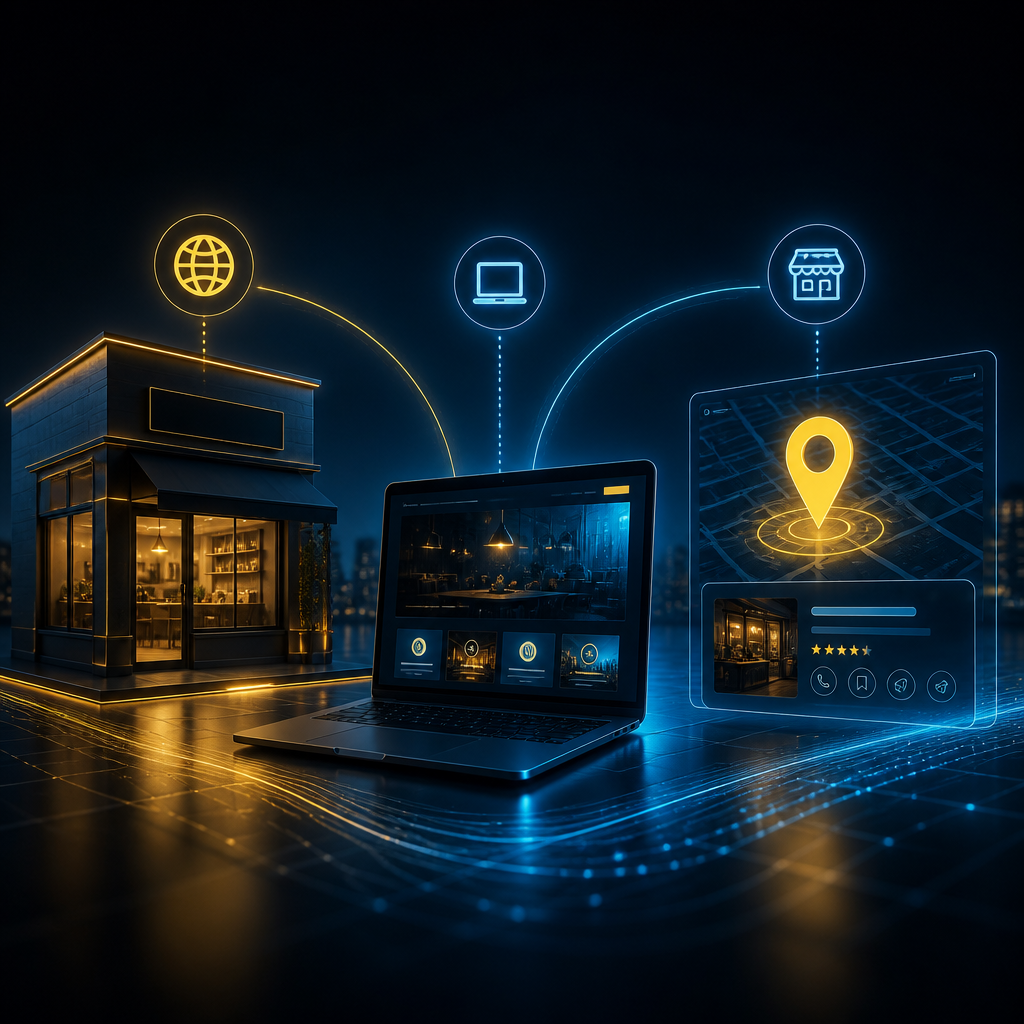 Diseño Web + Dominio + Google Business Perfil: presencia digital completa por 129,47€/mes